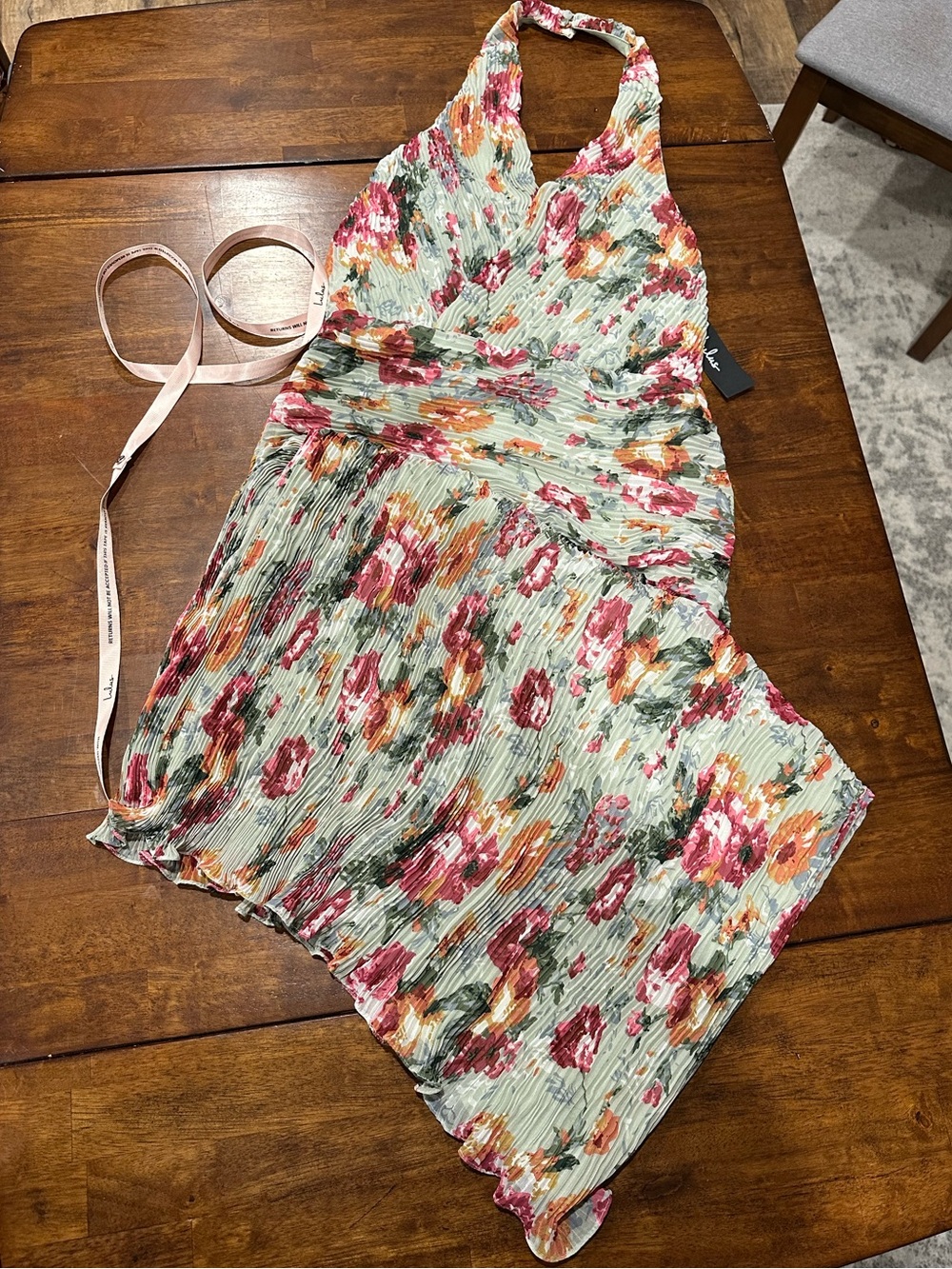 NWT Lulu's Halter Maxi Dress